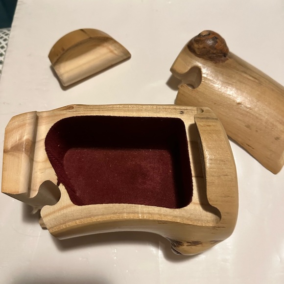 Artisan Nature Turns Creations Aspen Wood Puzzle Secret Trinket Jewelry Box OOAK - Picture 4 of 6